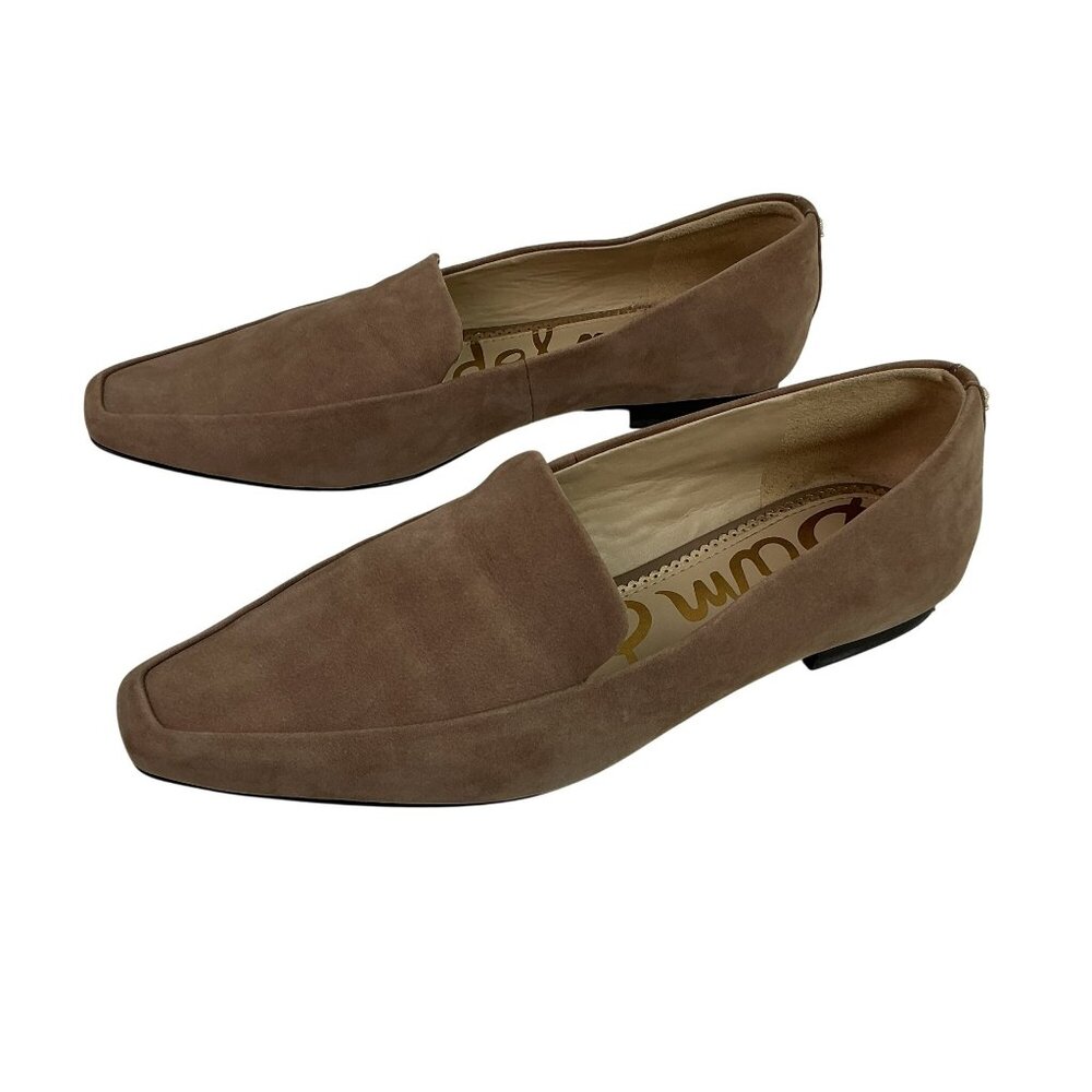 Sam Edelman Emelie Square Toe Suede Slip-On Loafers Women’s 8M Tan